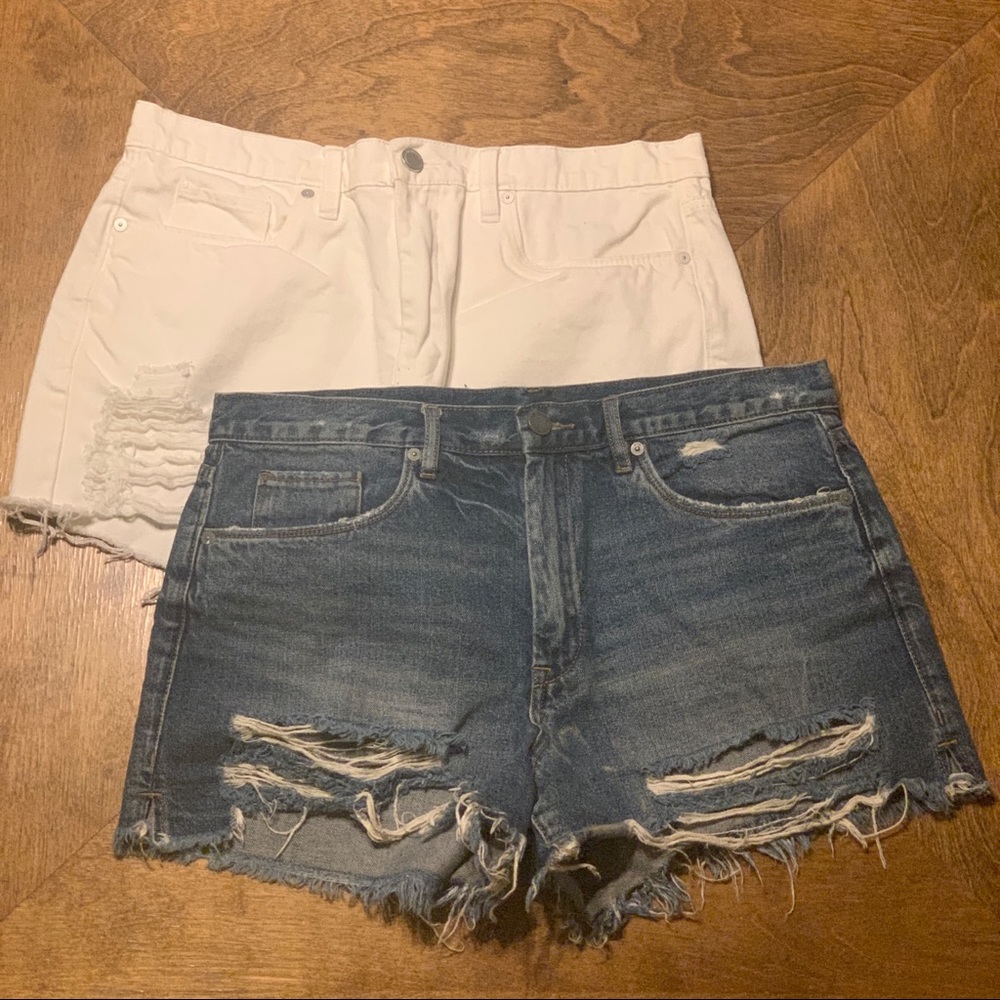 Blank NYC | High Rise Destructed Shorts